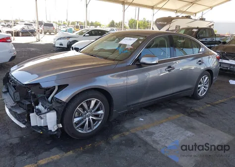 2021 Infiniti Q50 Pure z USA, uszkodzony, nr VIN JN1EV7AP6MM705706